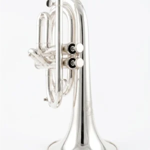 CORNETA 2 PISTONES PLATA CON SALIVERO AP-563-2s