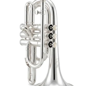 CORNETA 3 PISTONES PLATA CON SALIVERO AP-563S